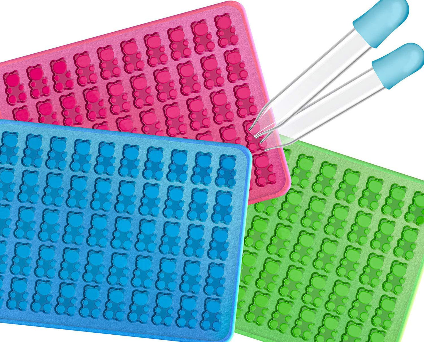 53 Cavity Silicone Gummy Bear Mold (1 Pack)