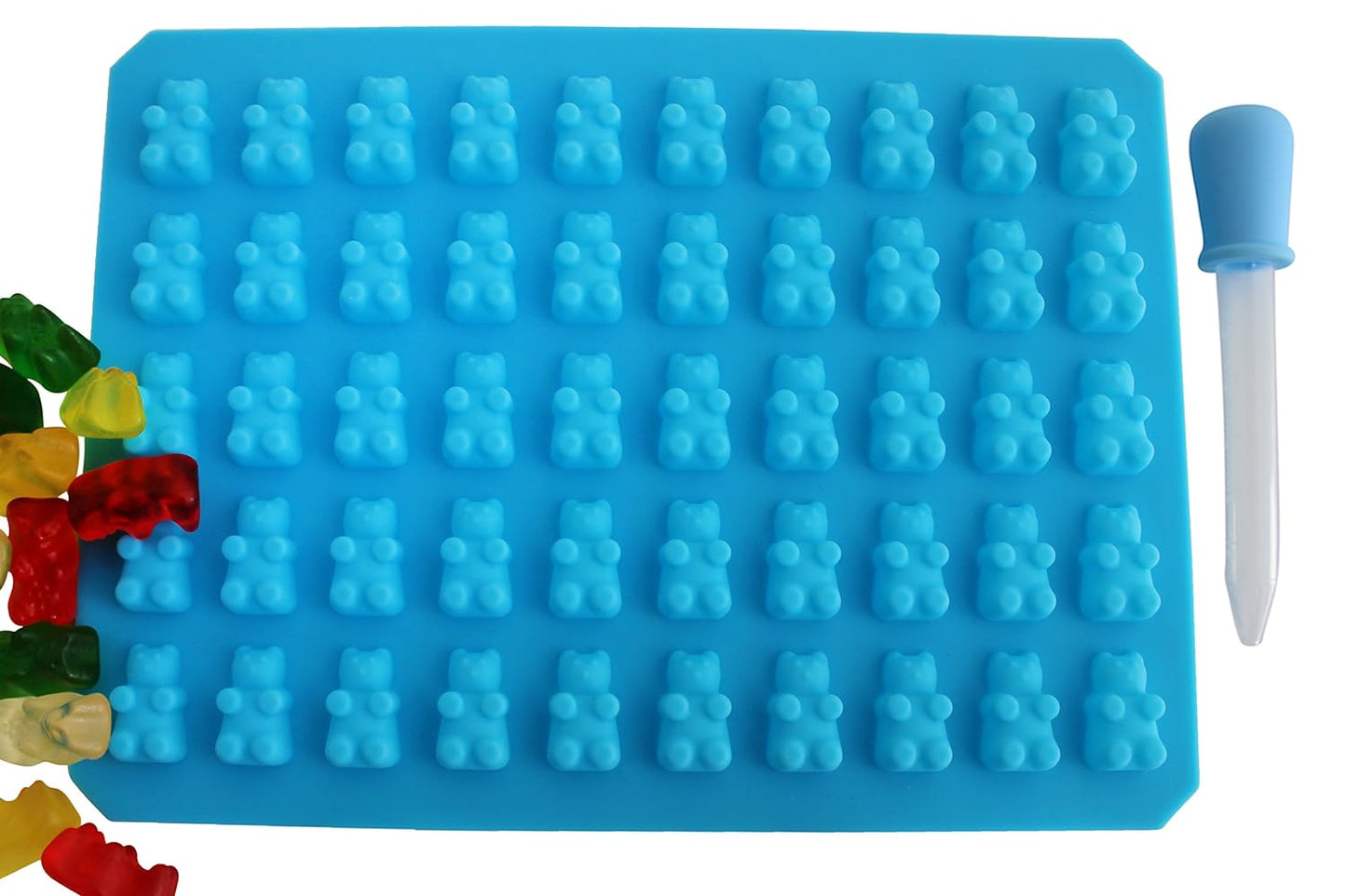 53 Cavity Silicone Gummy Bear Mold (1 Pack)