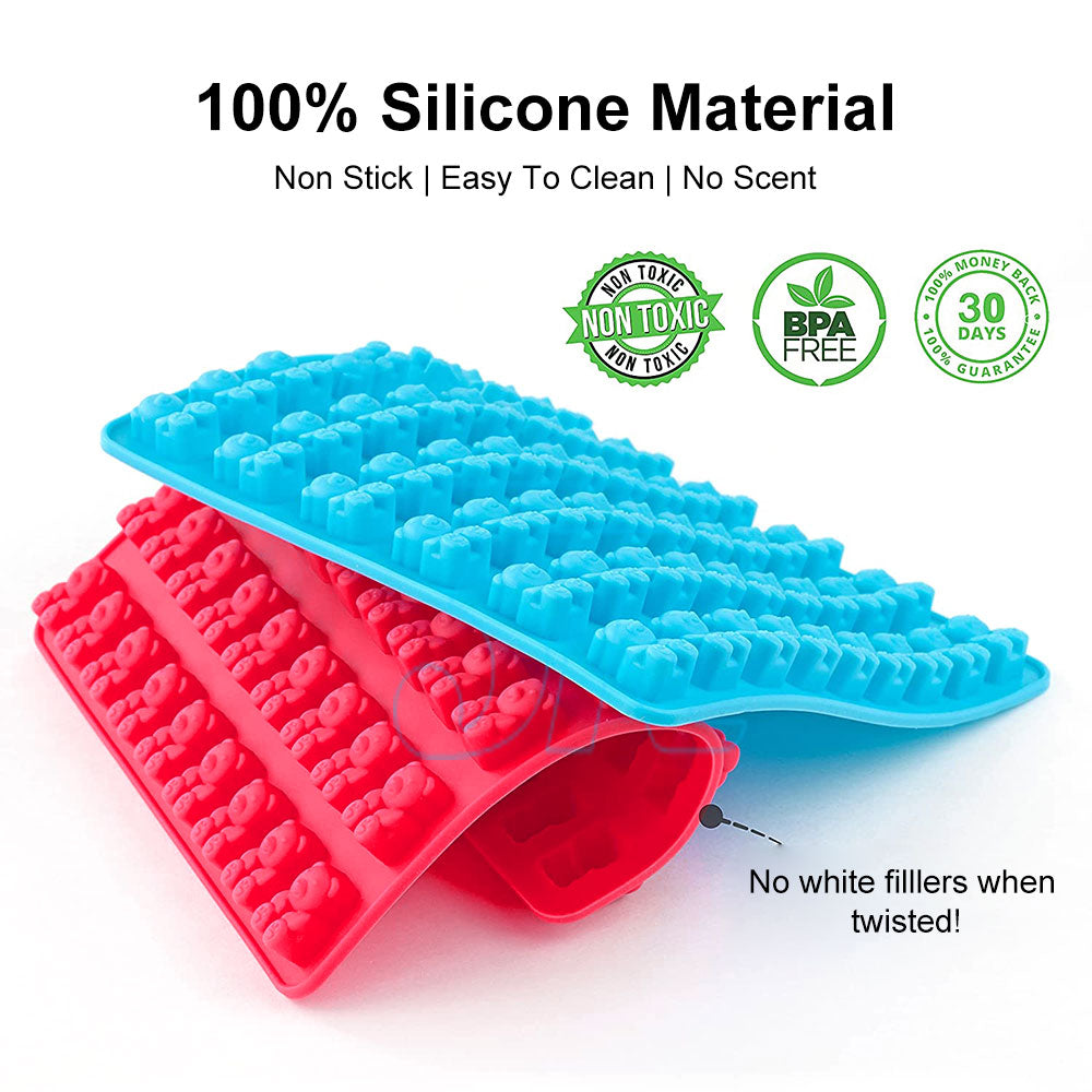 53 Cavity Silicone Gummy Bear Mold (1 Pack)