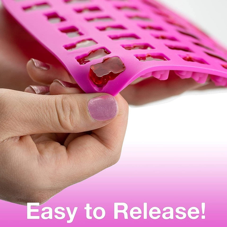 53 Cavity Silicone Gummy Bear Mold (1 Pack)