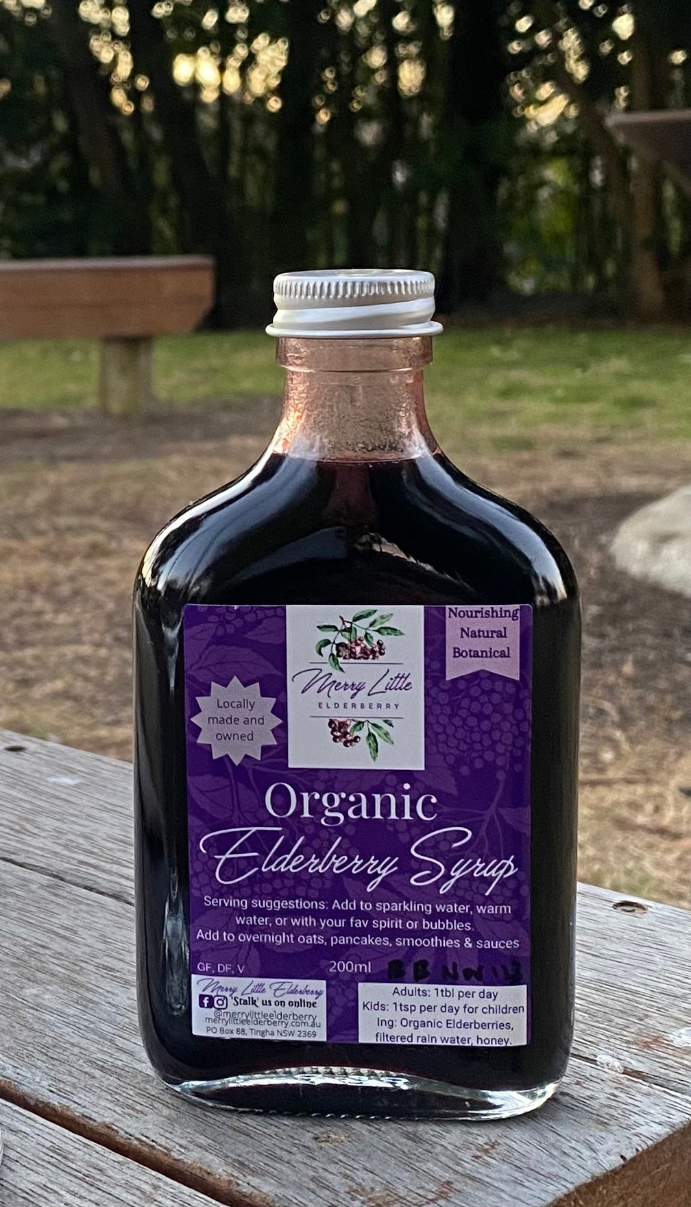 Organic Elderberry Syrup – 250ml – Natural Immune Support